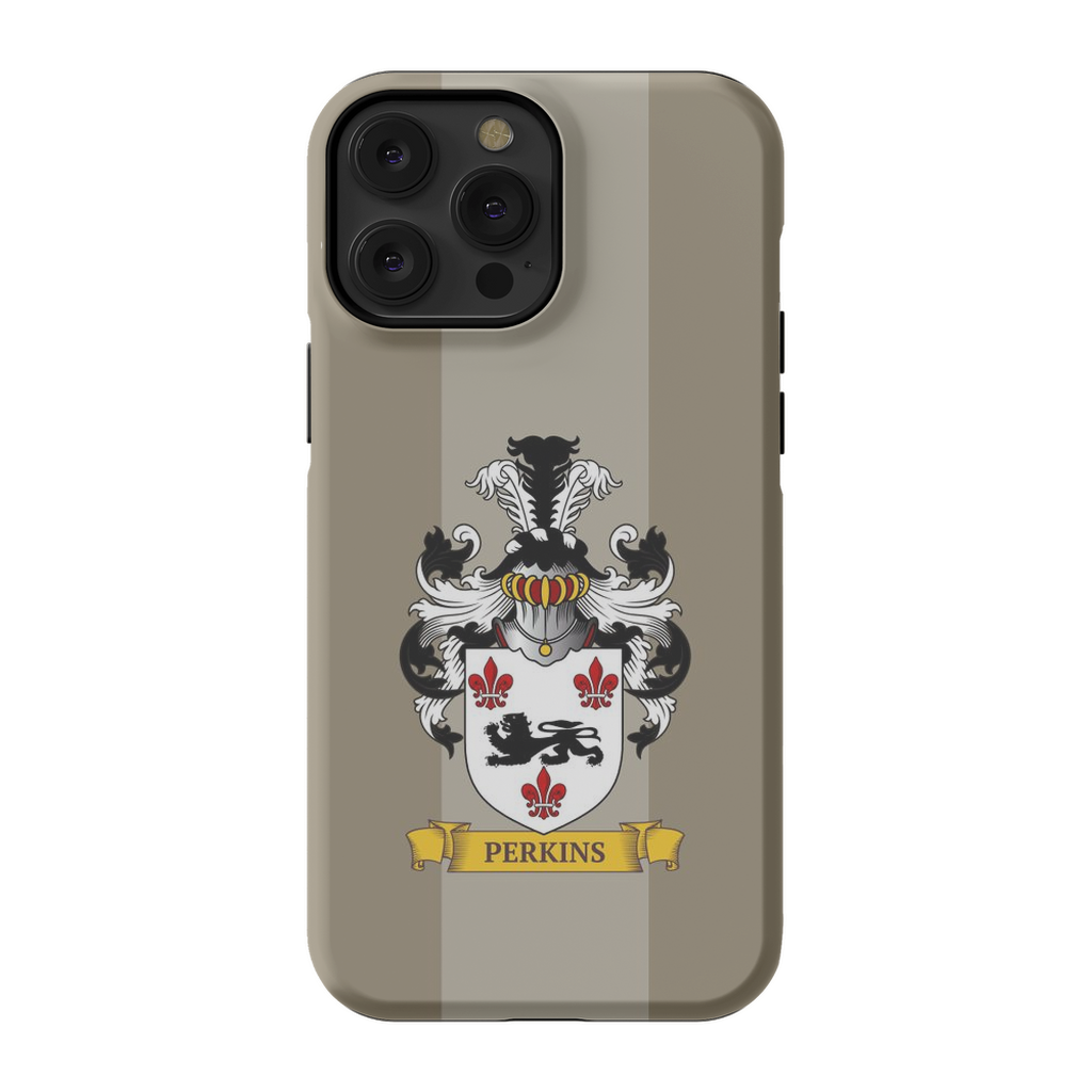 beige iPhone-14-Pro-Max-Tough Case personalized with a family crest