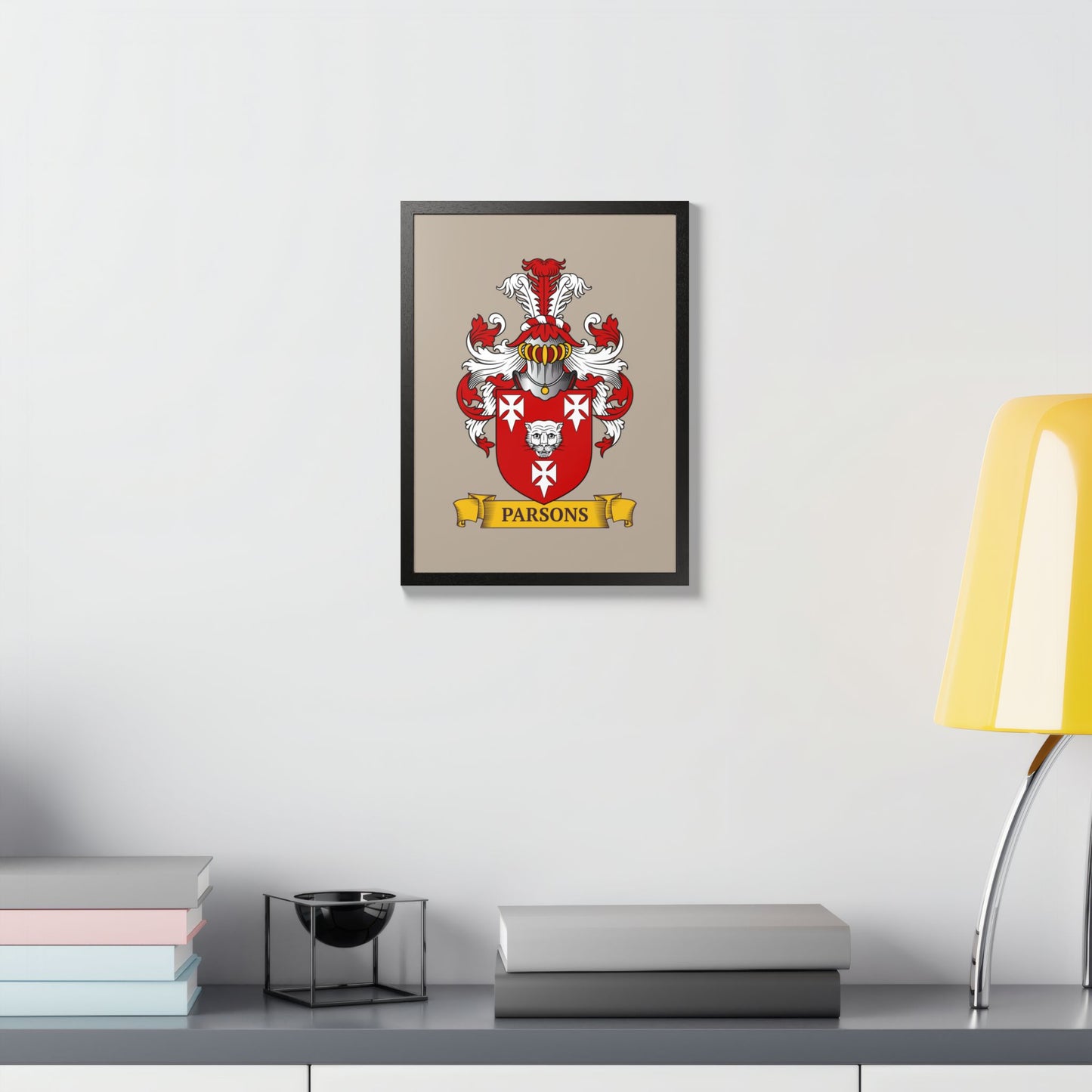 LIGHT MOCHA || Personalized Family Crest Print