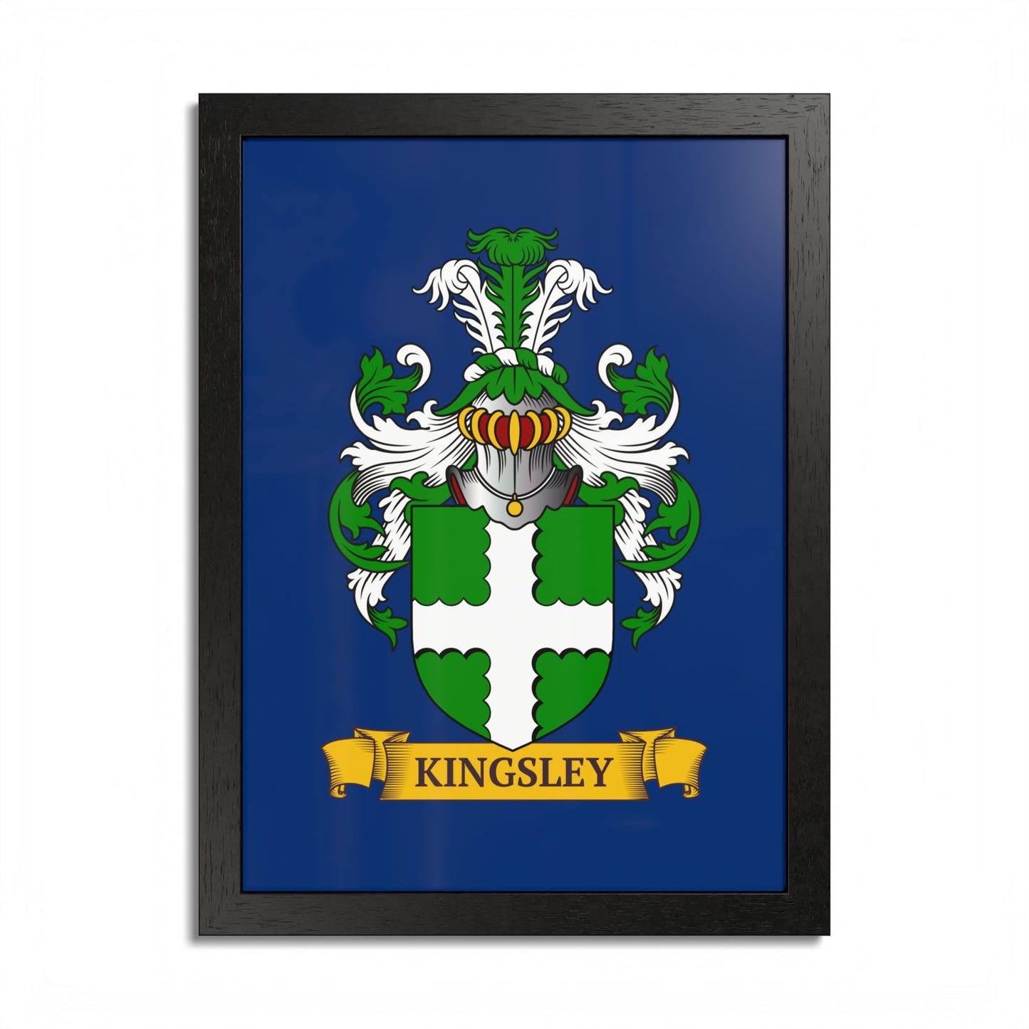 NAVY || Personalized Family Crest Print