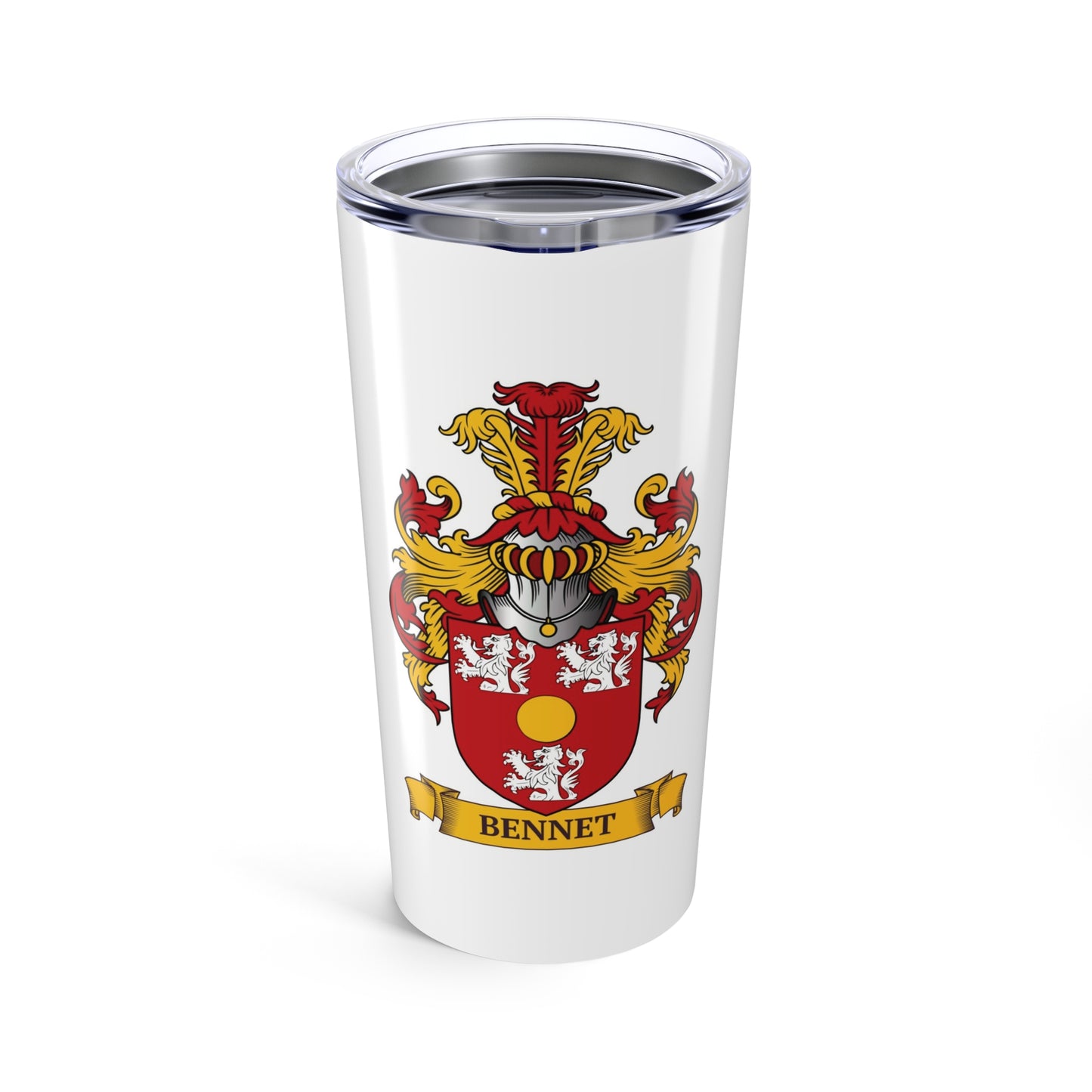 WHITE || Personalized Family Crest Tumbler 20 oz