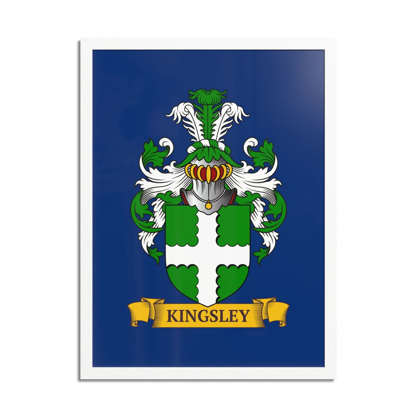 NAVY || Personalized Family Crest Print