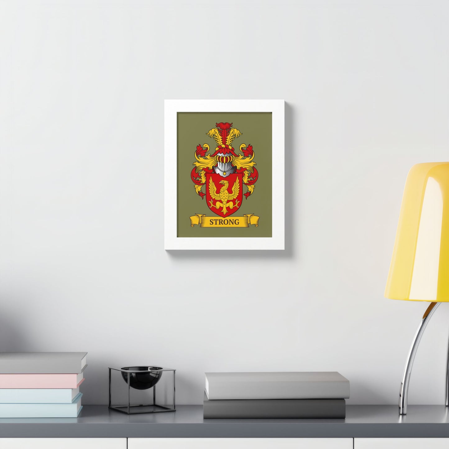 SAGE GREEN || Personalized Family Crest Print