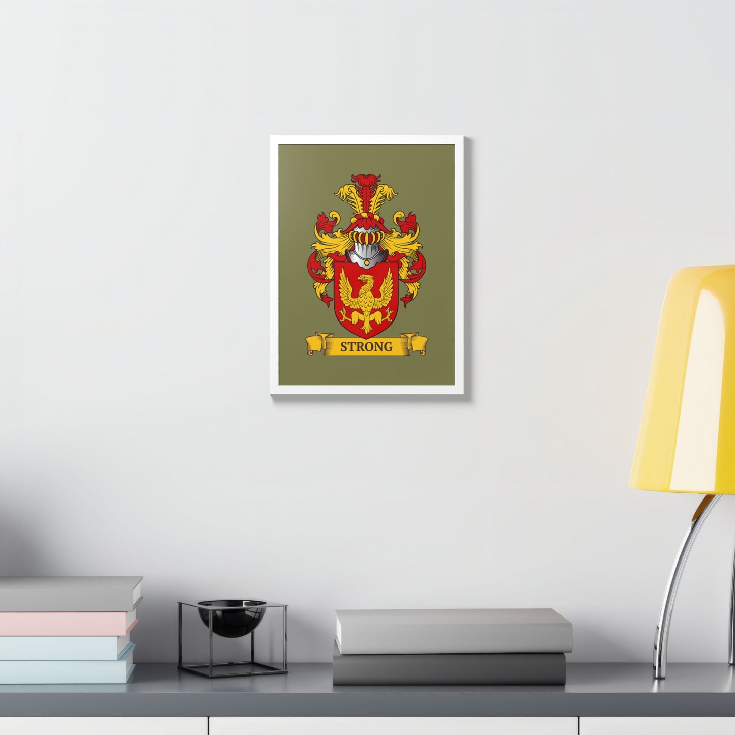 SAGE GREEN || Personalized Family Crest Print