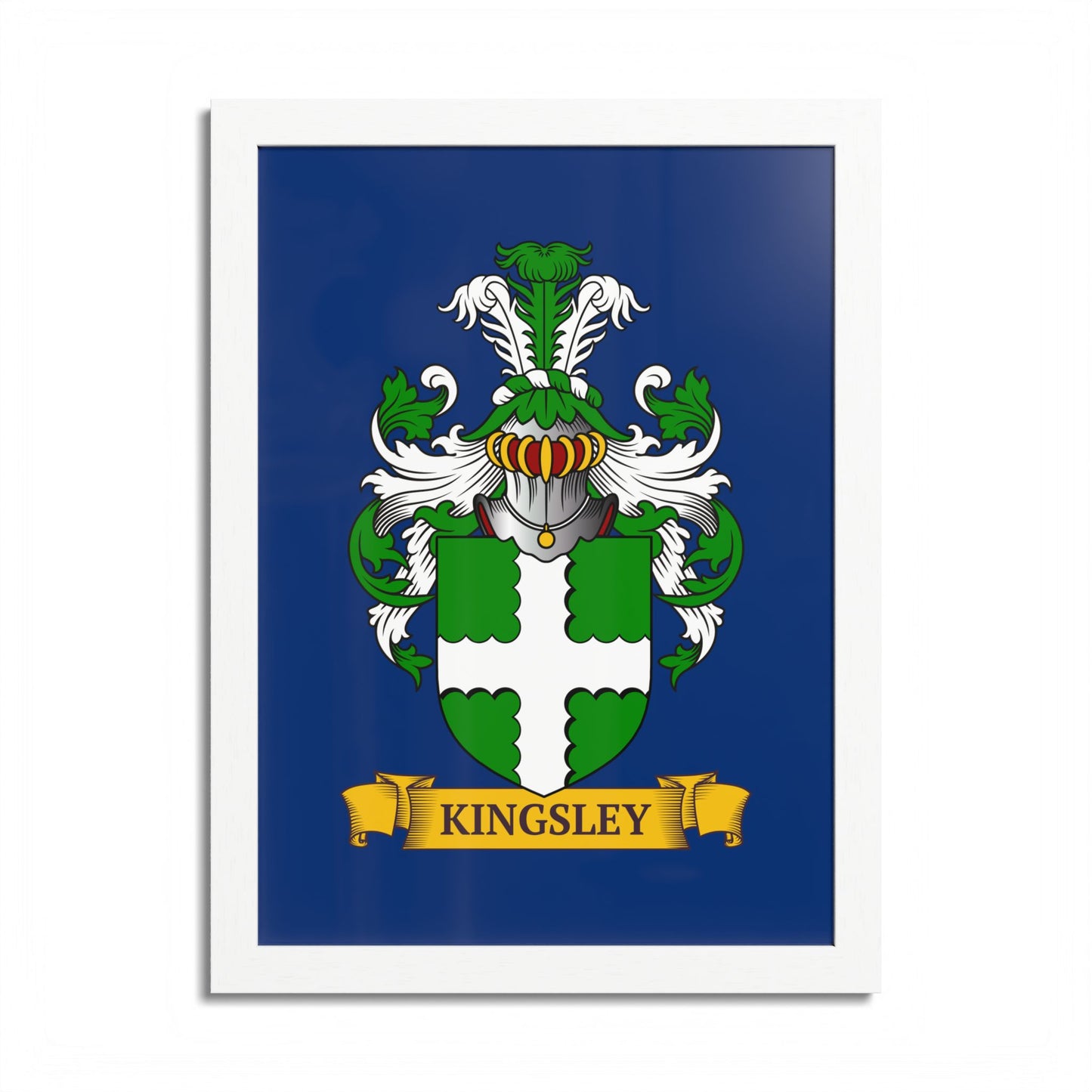 NAVY || Personalized Family Crest Print