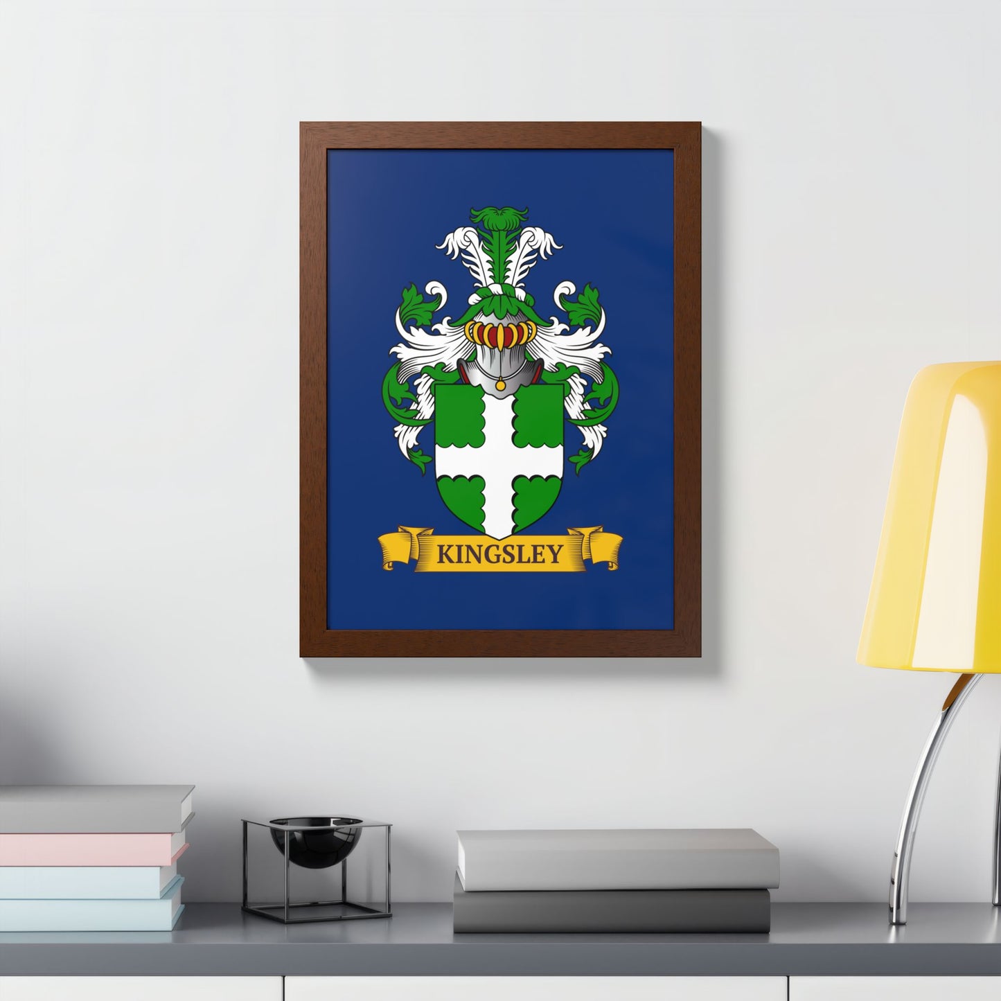 NAVY || Personalized Family Crest Print