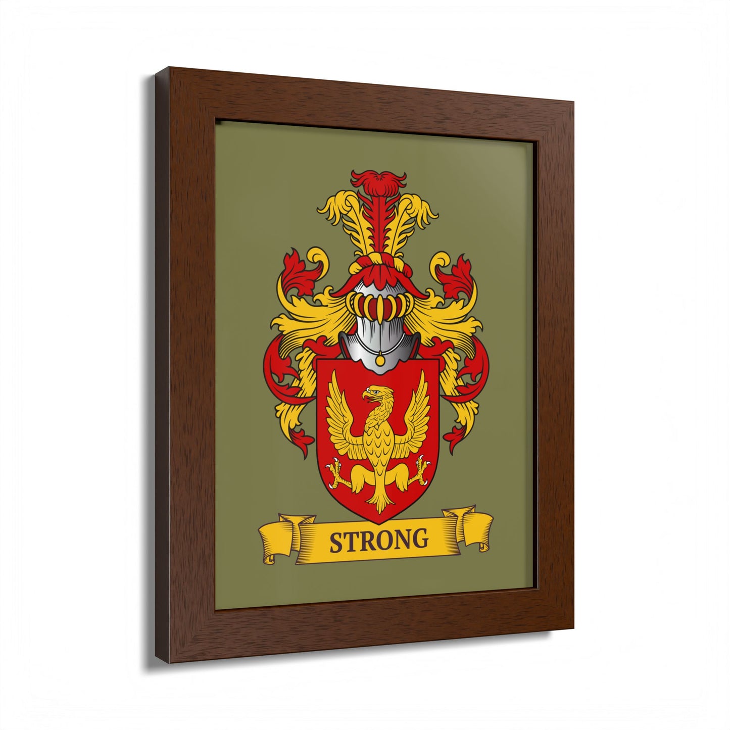 SAGE GREEN || Personalized Family Crest Print