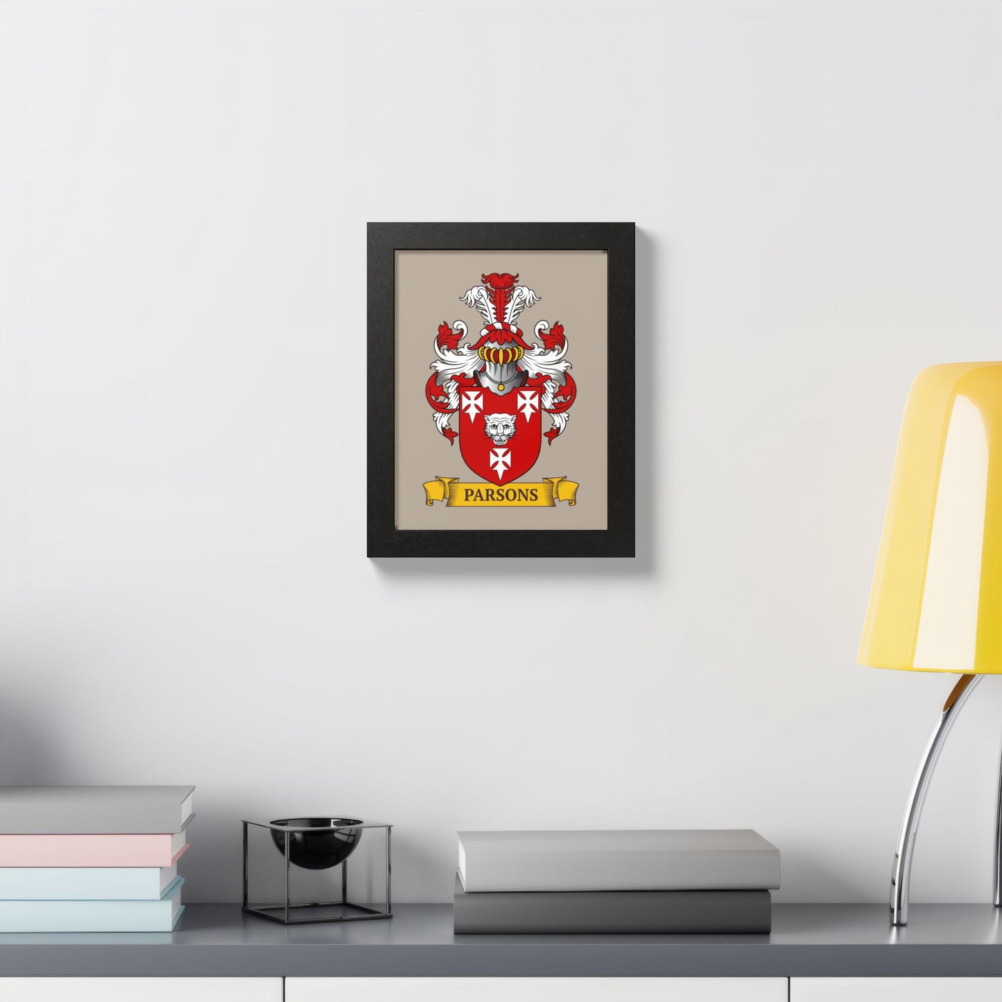 LIGHT MOCHA || Personalized Family Crest Print