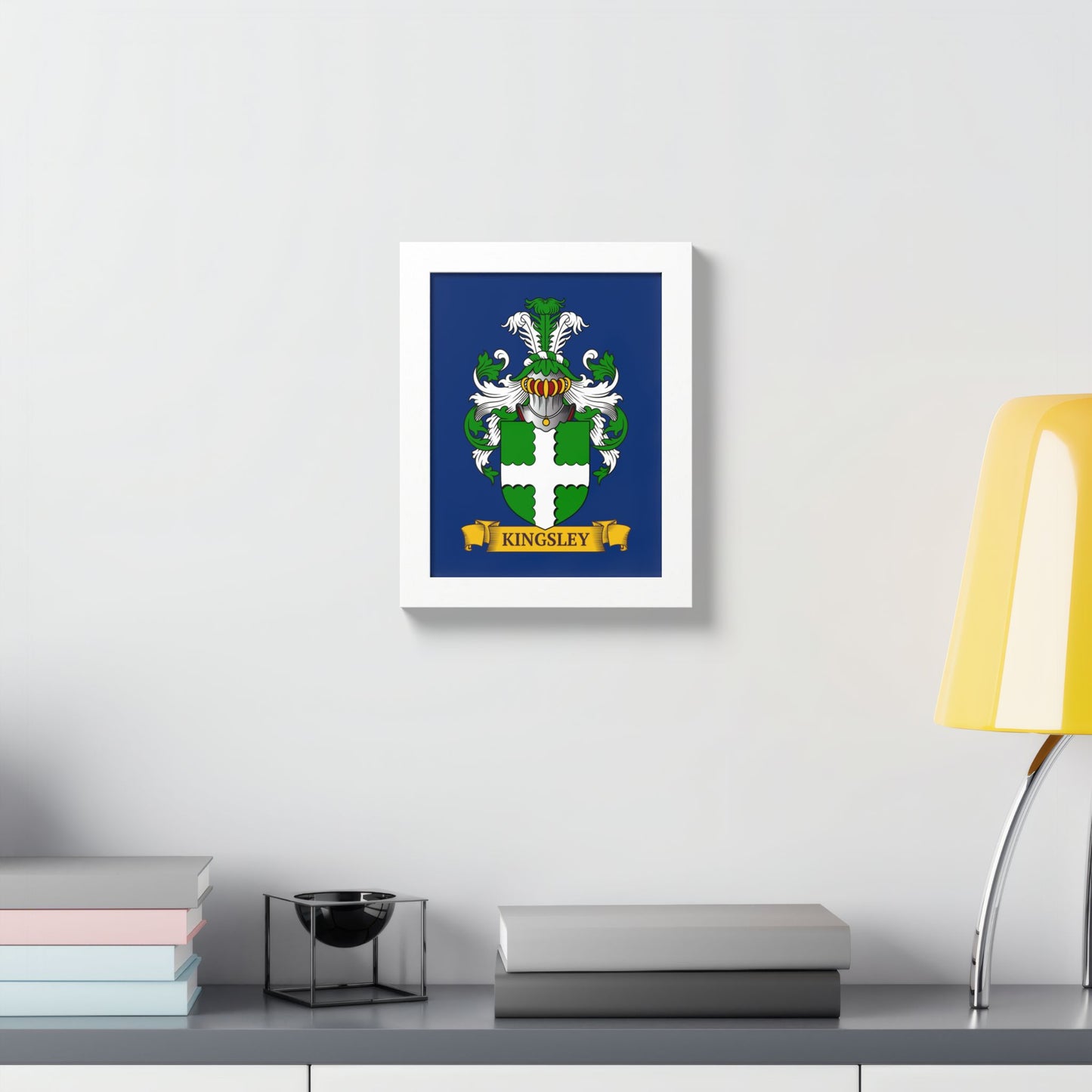 NAVY || Personalized Family Crest Print