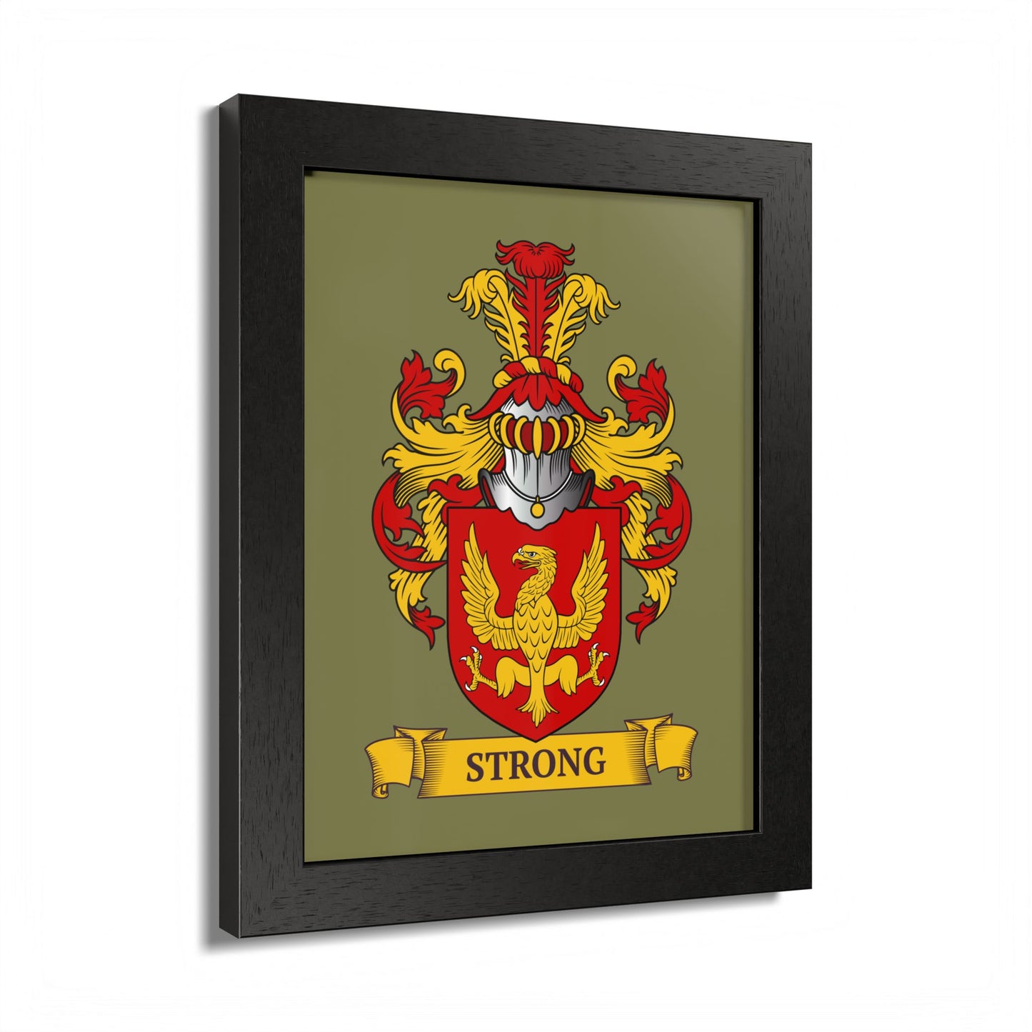 SAGE GREEN || Personalized Family Crest Print