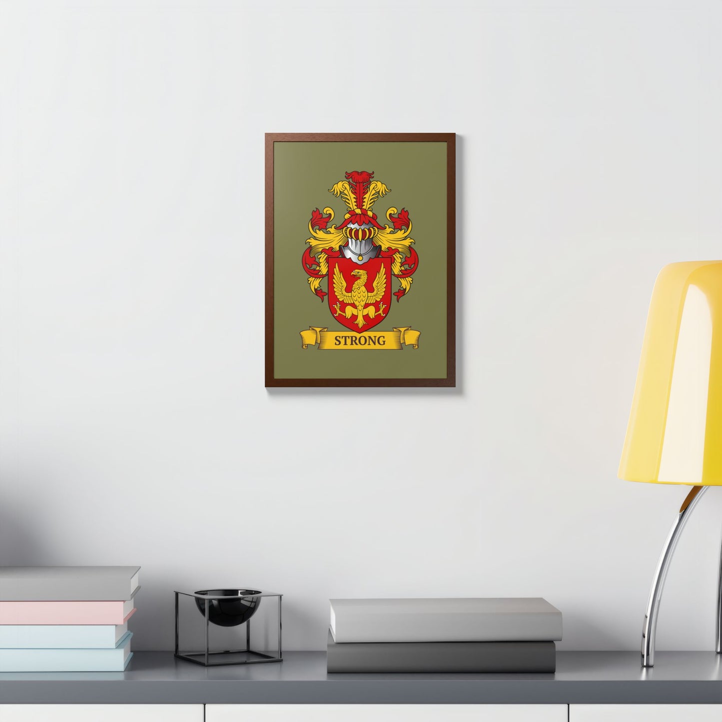 SAGE GREEN || Personalized Family Crest Print