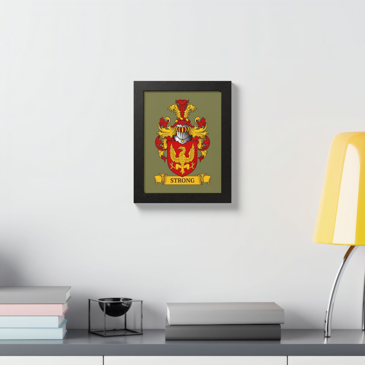 SAGE GREEN || Personalized Family Crest Print