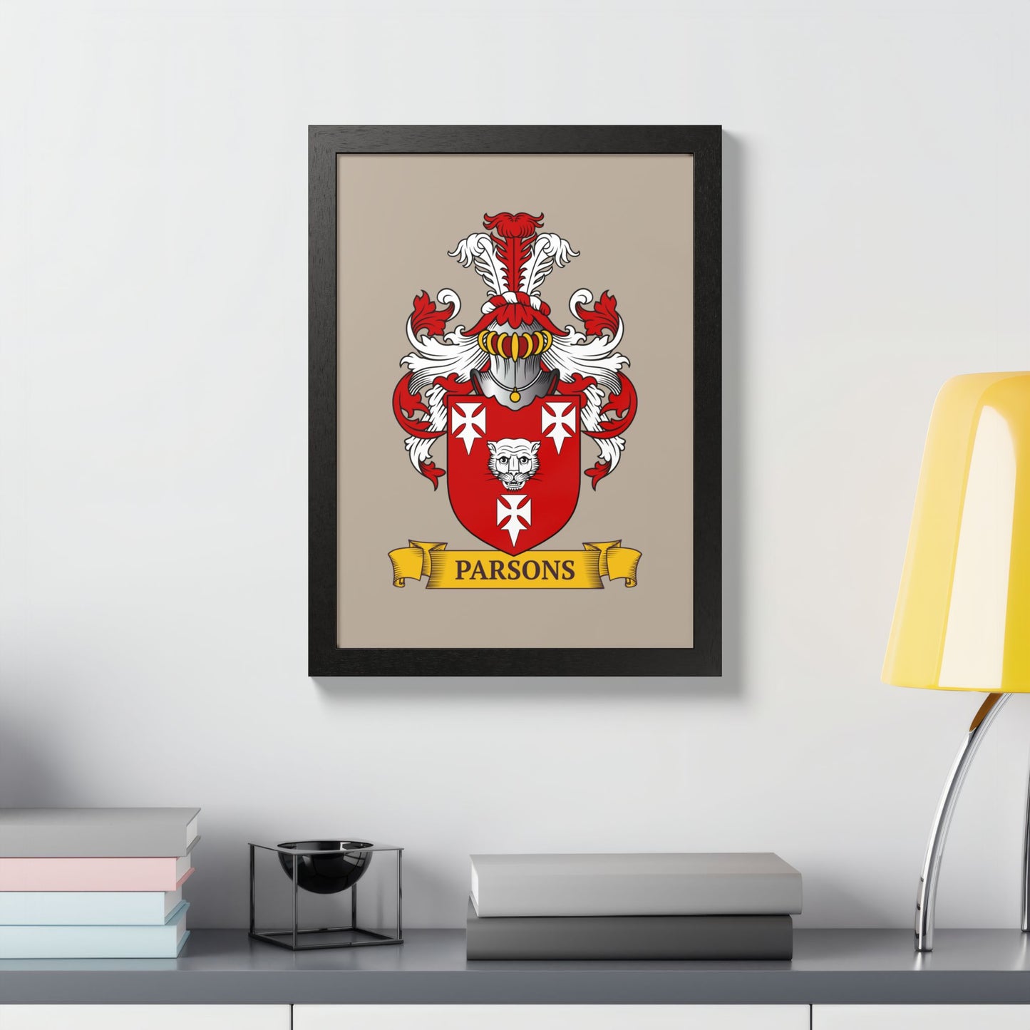 LIGHT MOCHA || Personalized Family Crest Print