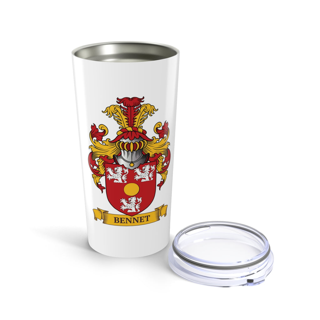 WHITE || Personalized Family Crest Tumbler 20 oz
