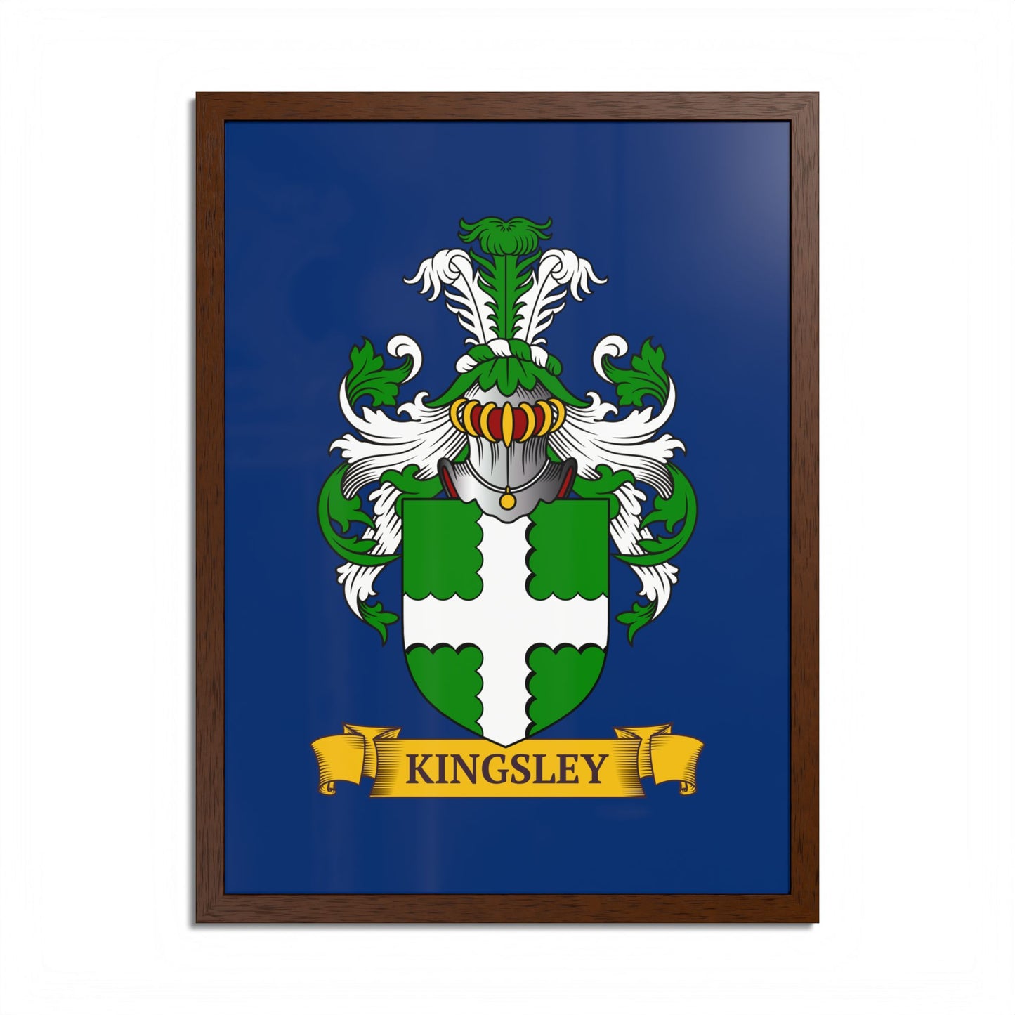 NAVY || Personalized Family Crest Print
