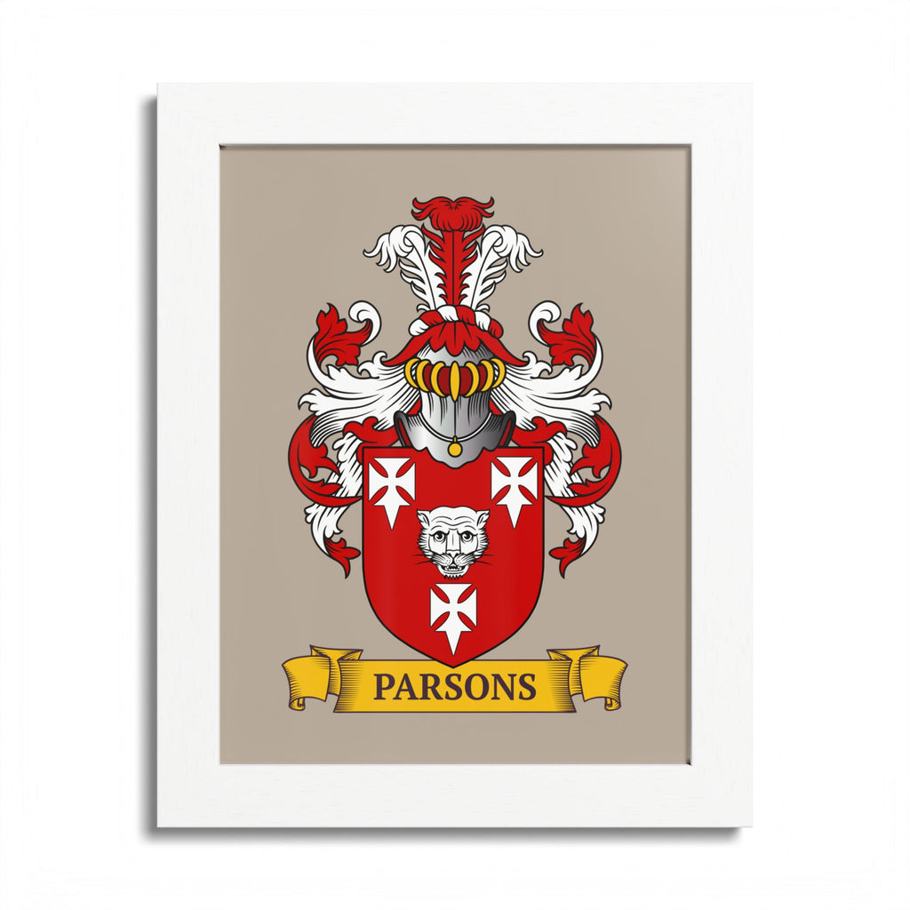 LIGHT MOCHA || Personalized Family Crest Print