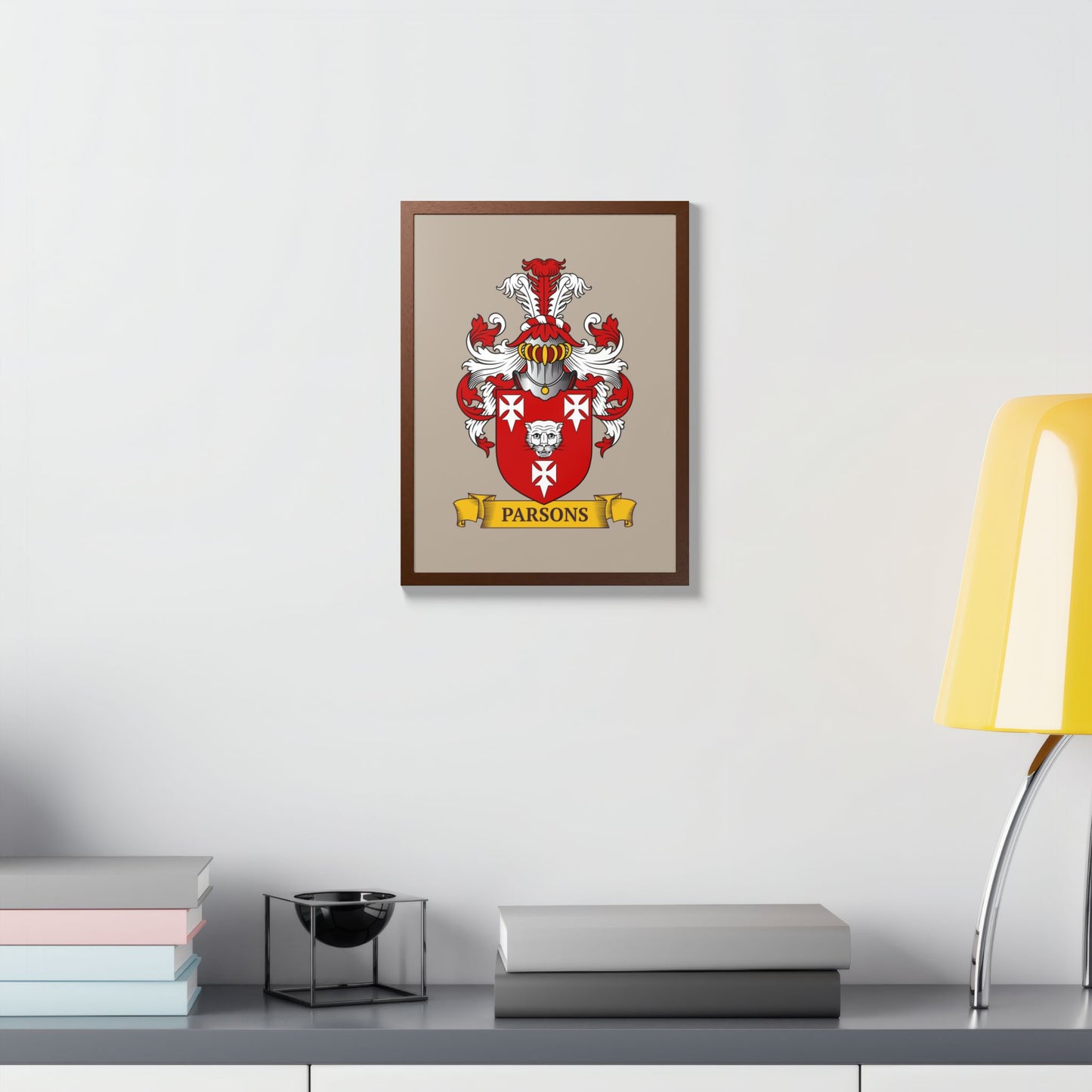 LIGHT MOCHA || Personalized Family Crest Print