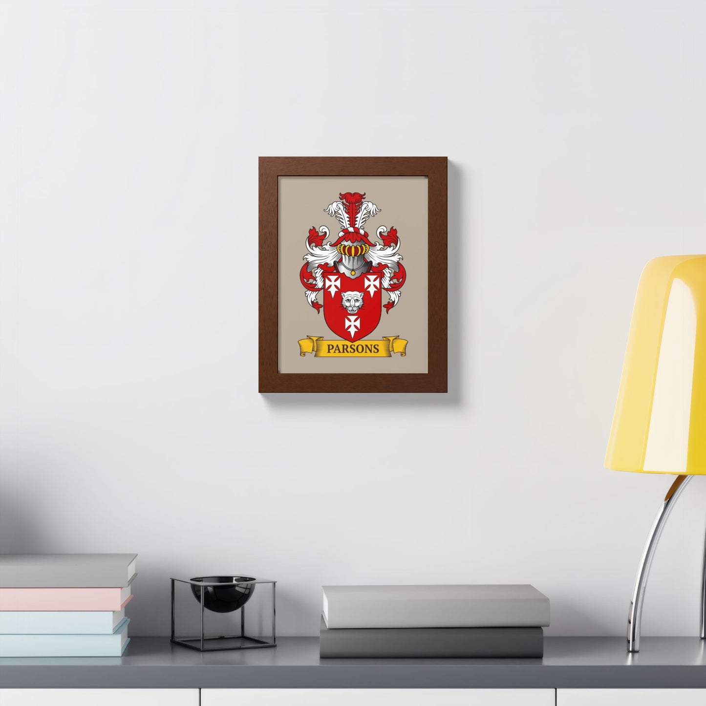 LIGHT MOCHA || Personalized Family Crest Print