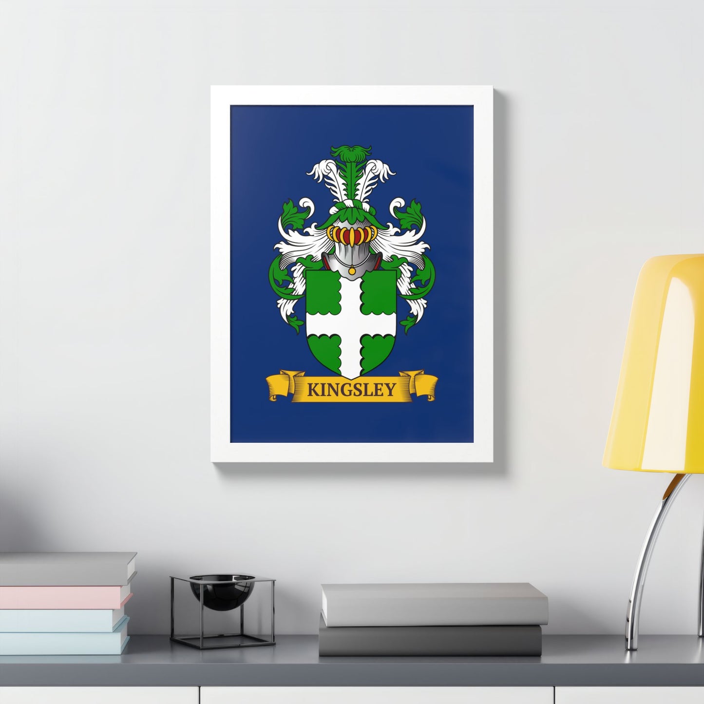 NAVY || Personalized Family Crest Print