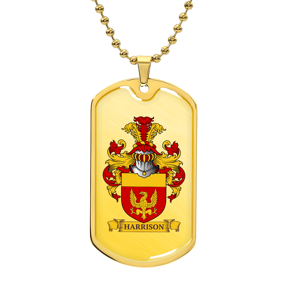 Family Crest Luxury Military Dog Tag Chain